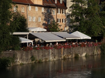 Foto: Lechgarten - Der Biergarten in Landsberg.